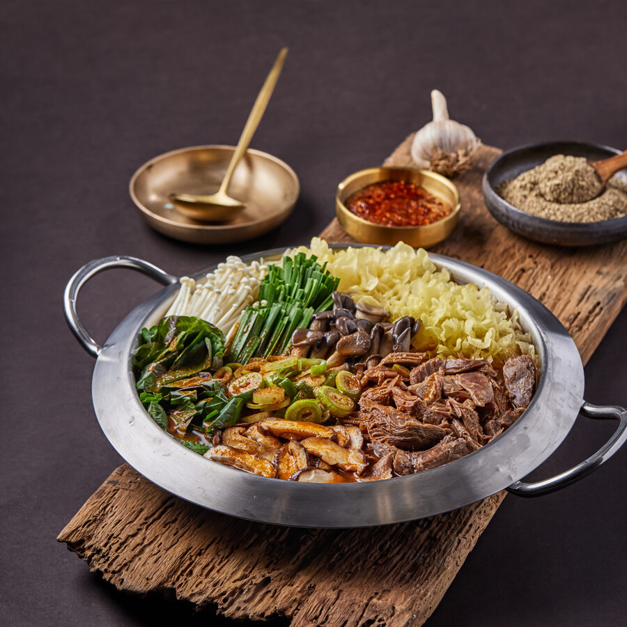 흑염소 전골 — 상황버섯 약선 육수